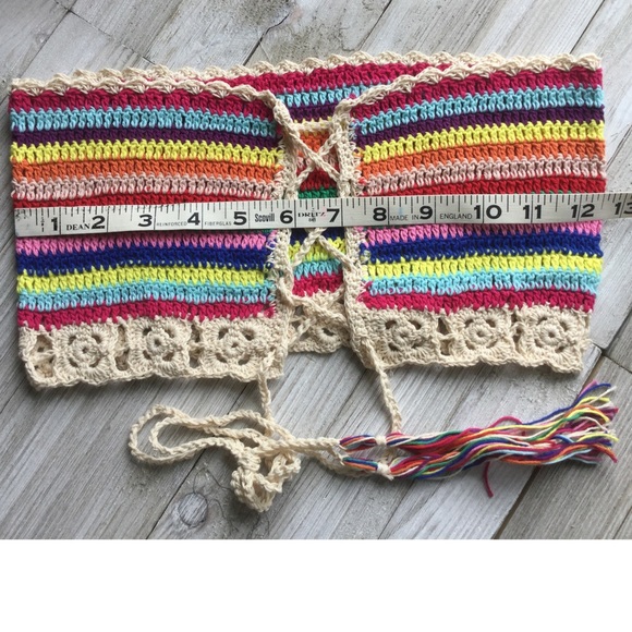 CROCHET Rainbow Bandeau & Boyshort Beach/Swimwear - Picture 4 of 8